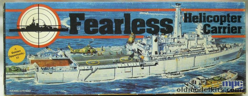 MPC 1/600 HMS Fearless (ex-Airfix) - Helicopter Assault Carrier, 1-5002 plastic model kit